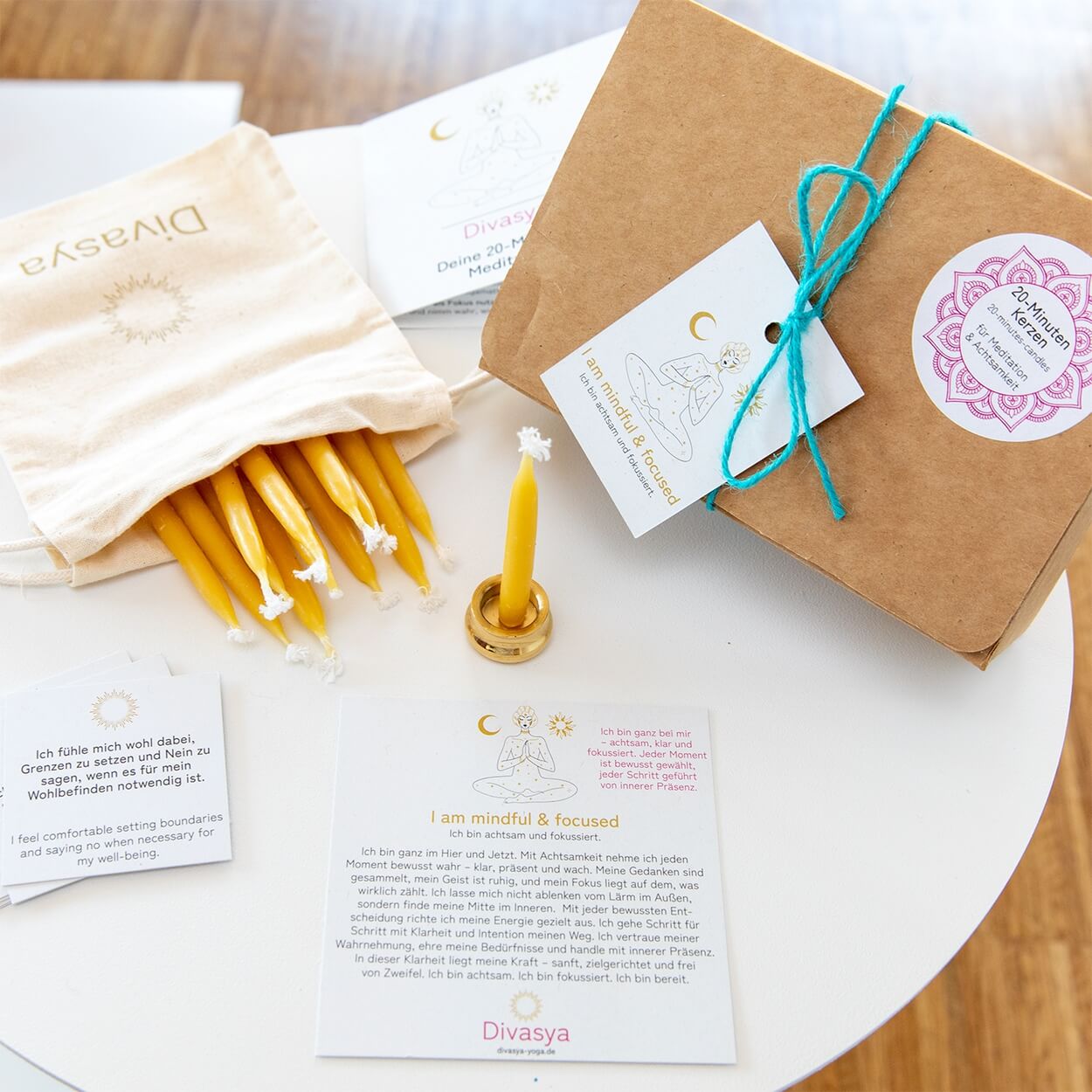 20-Minuten-Kerzen | I am mindful & focused