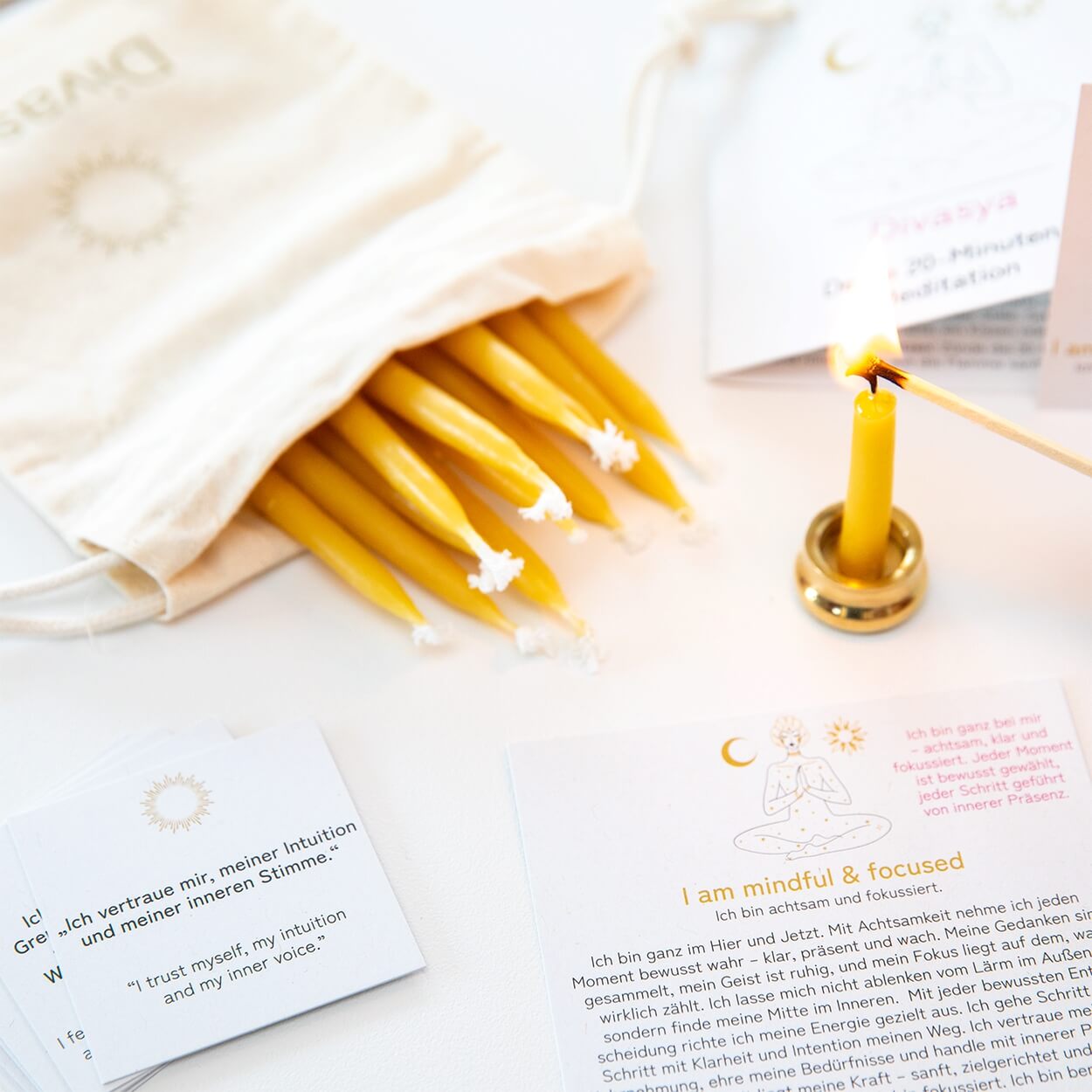 20-Minuten-Kerzen | I am safe & supported