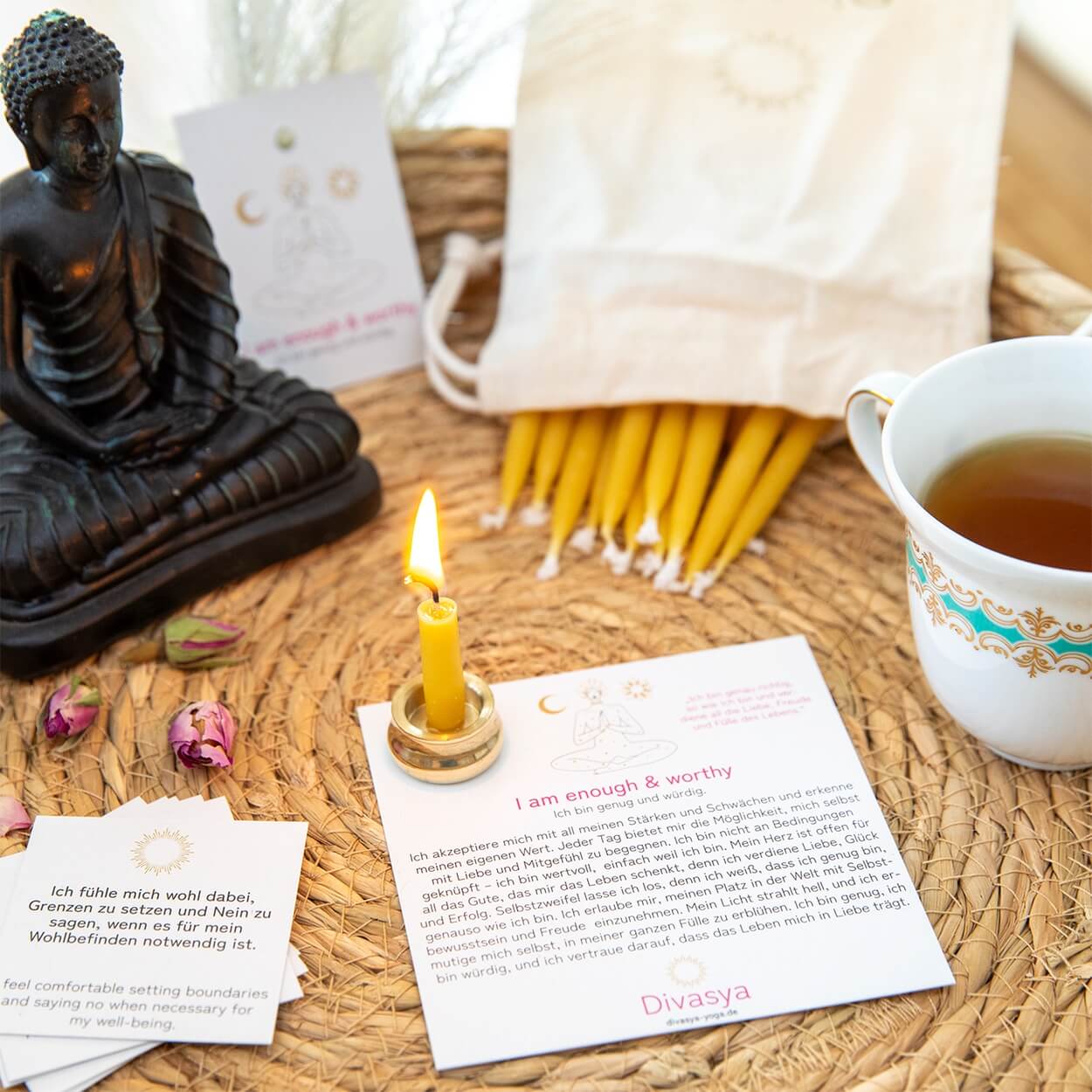 20-Minuten-Kerzen | I am enough & worthy