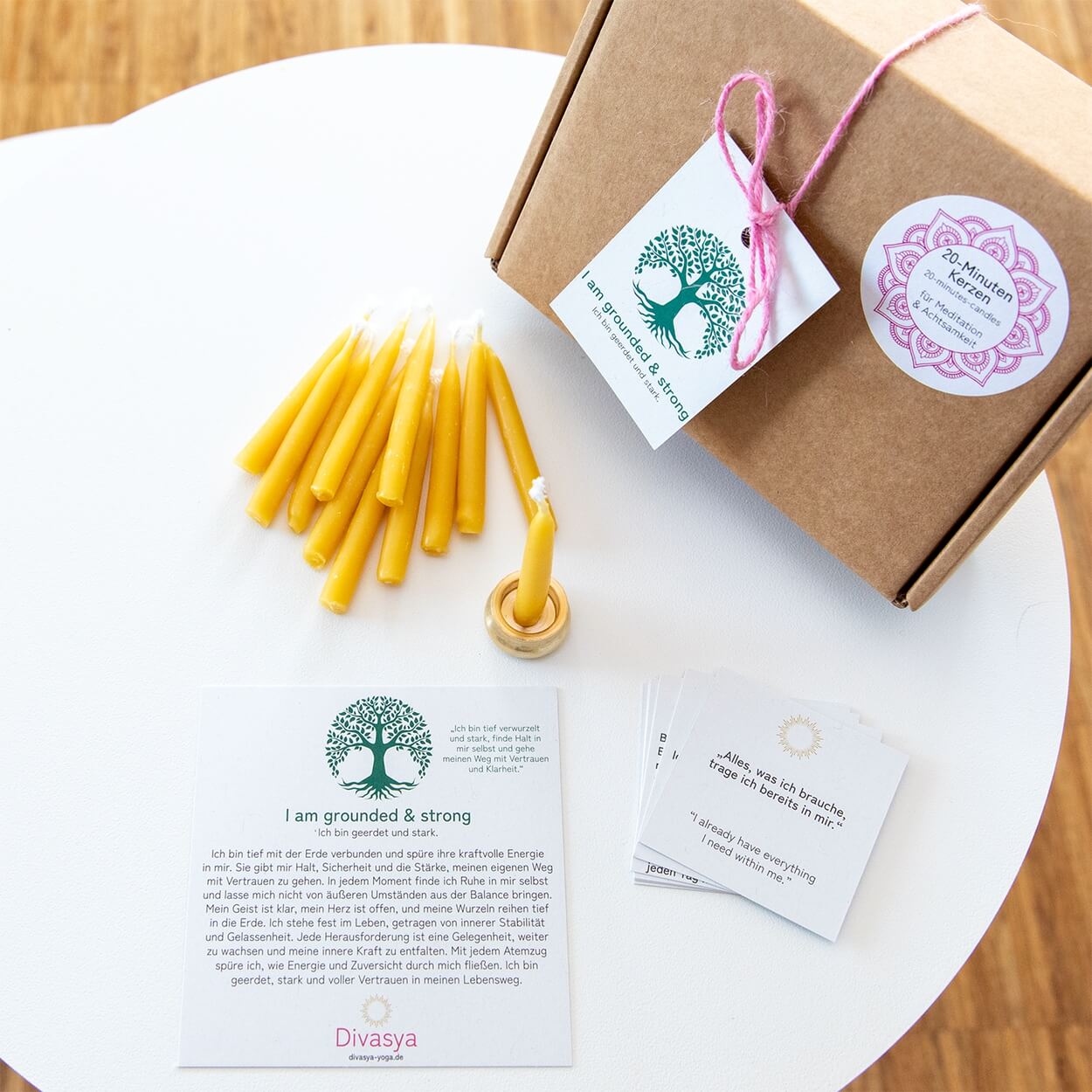 20-Minuten-Kerzen | I am balanced & aligned