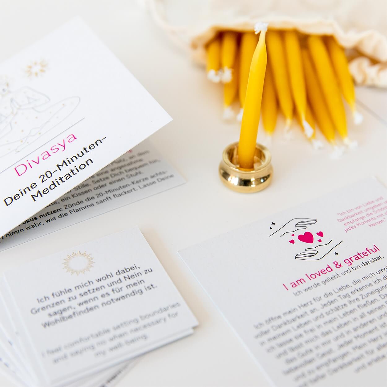 20-Minuten-Kerzen | I am enough & worthy