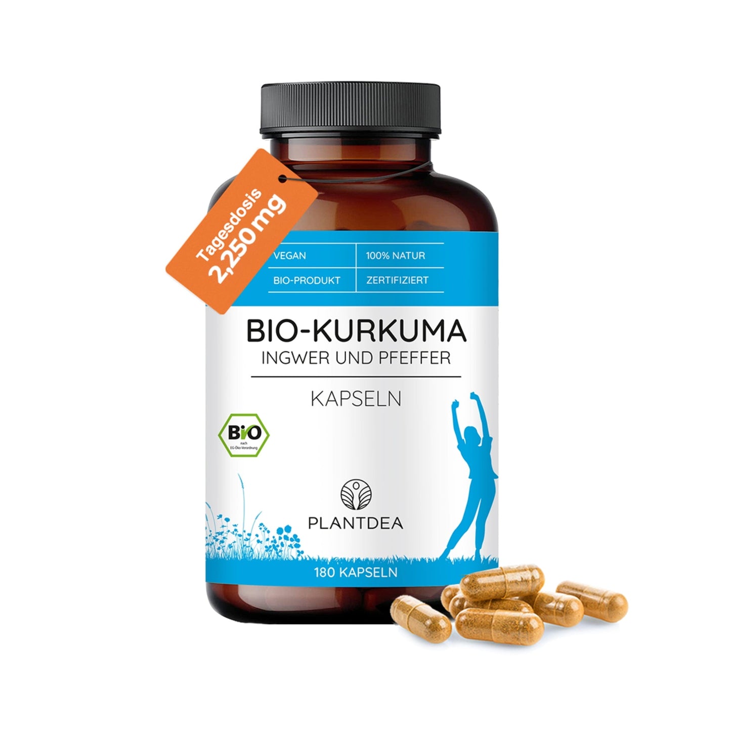 Bio Kurkuma, Ingwer & Pfeffer Kapseln