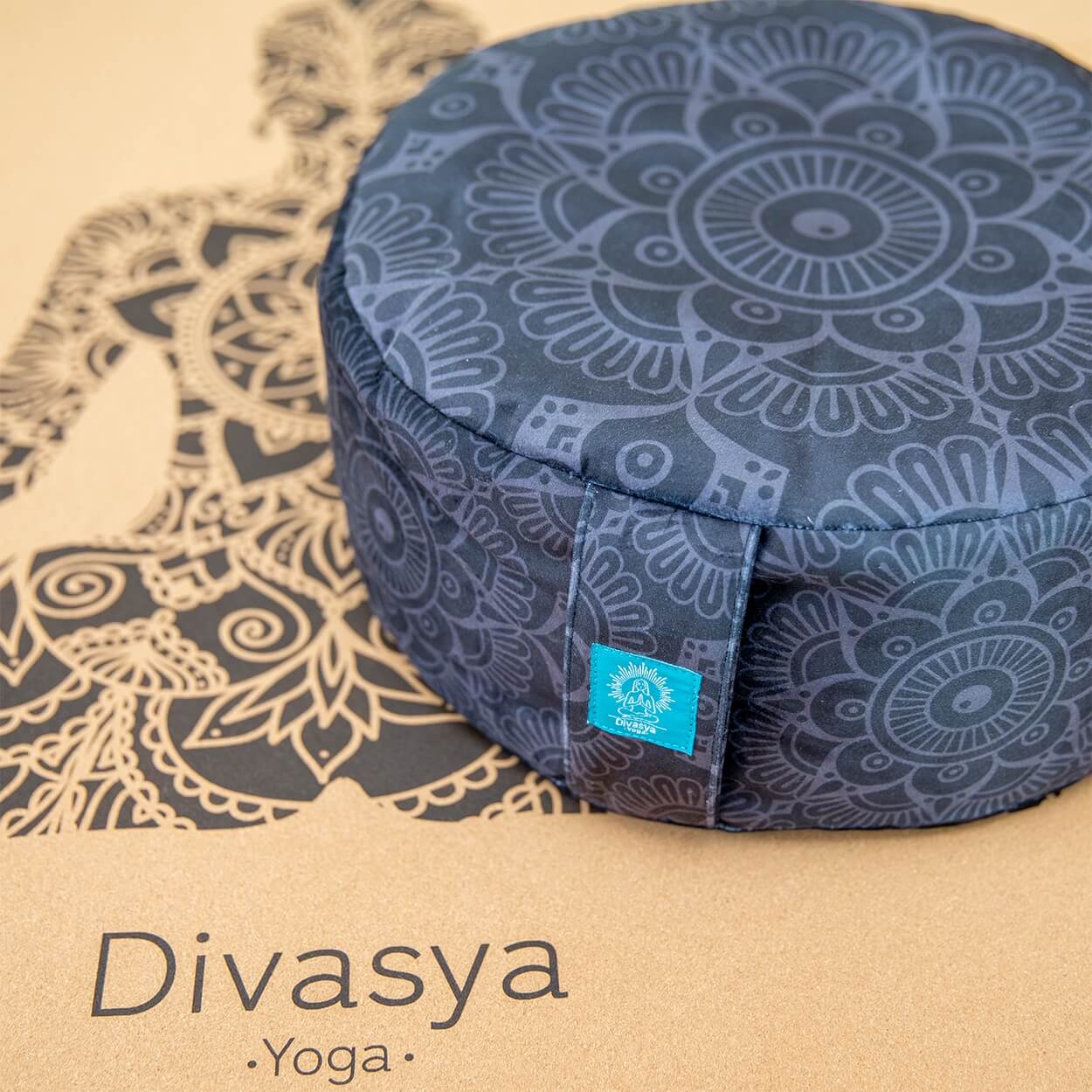 Meditationskissen Mandala rund 33 cm | Sitzhöhe 15 cm