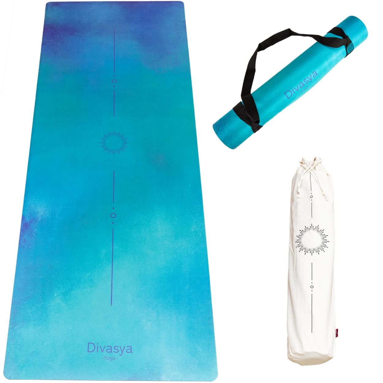 Nachhaltige Yogamatte aus Naturkautschuk & recycelter Mikrofaser