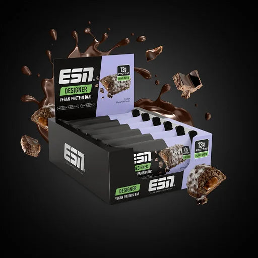 ESN Designer Vegan Protein Bar Box 12x55g - Hazelnut Nougat