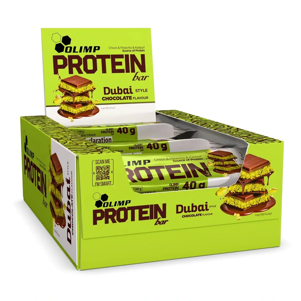 Olimp Protein Bar Dubai Style 25x 40g - Chocolate flavour